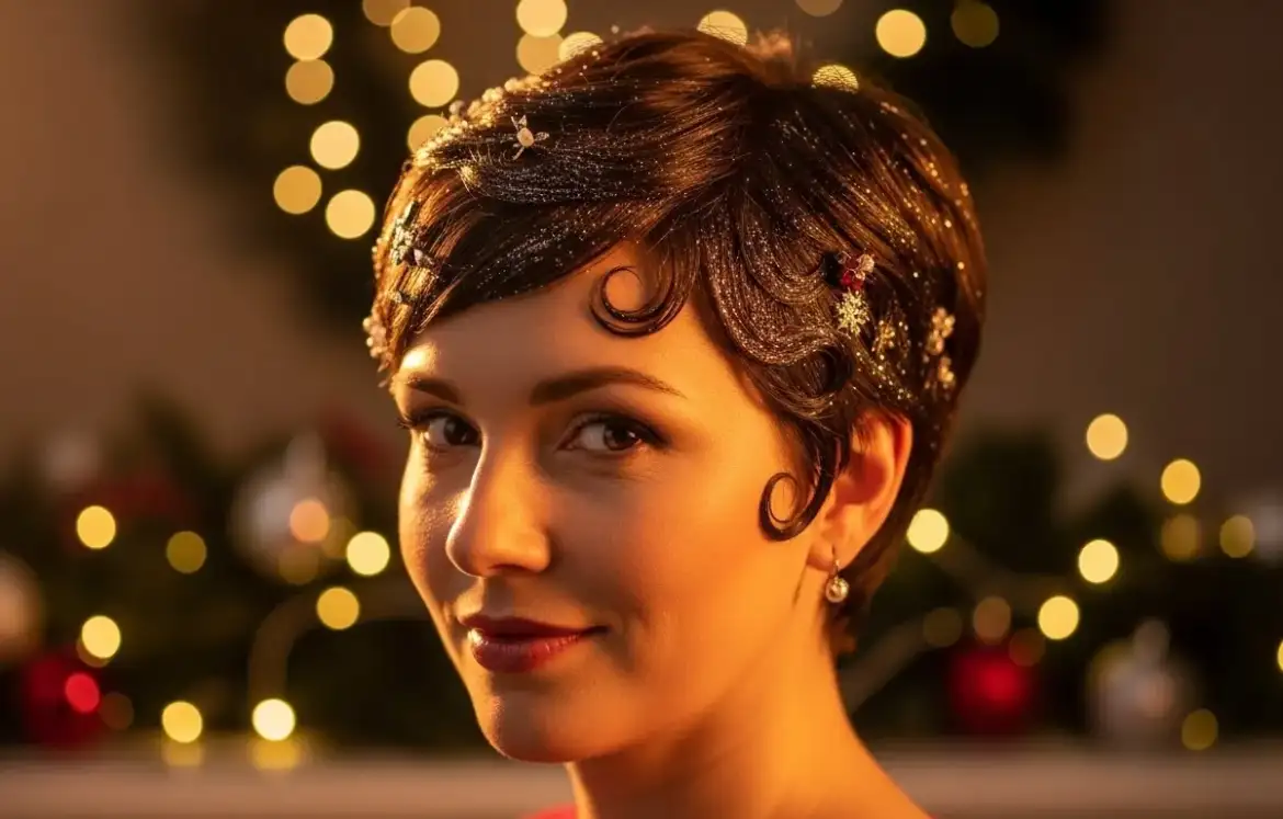 24 Short Hair Christmas Party Hairstyles That Wow