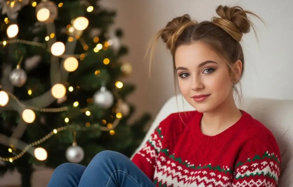 25 Cute Christmas Hairstyles for Teens That Are Trendy