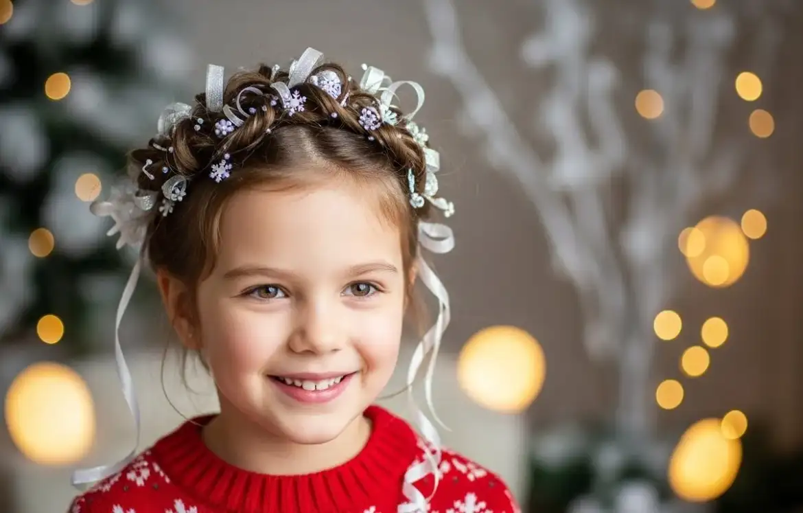 25 Fun Kids Christmas Hairstyles That Are Adorable & Easy