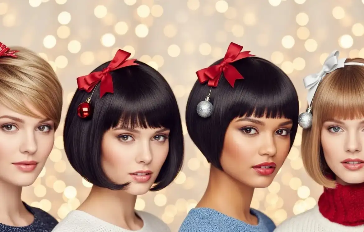 24 Trendy Short Christmas Hairstyles That Are Easy & Cute