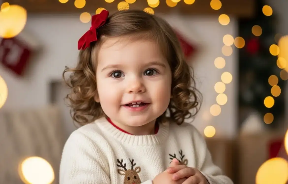 25 Easy & Cute Toddler Girl Christmas Hairstyles