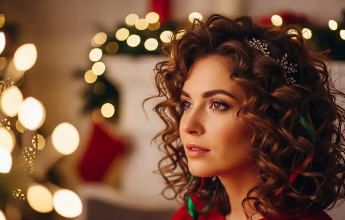 25 Stunning Curly Hair Christmas Hairstyles Anyone Can Try