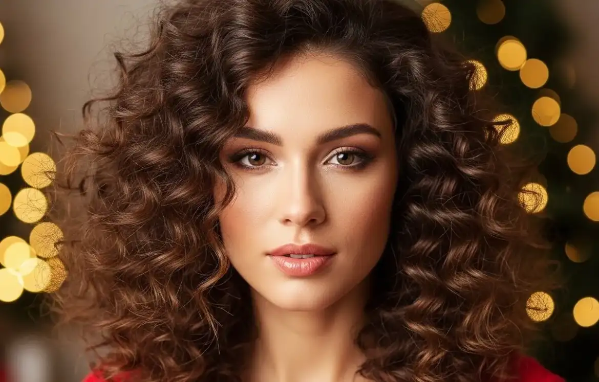 26 Gorgeous Christmas Hairstyles for Curly Hair