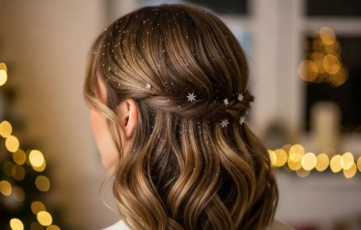 26 Medium Length Christmas Hairstyles That Look Glamorous
