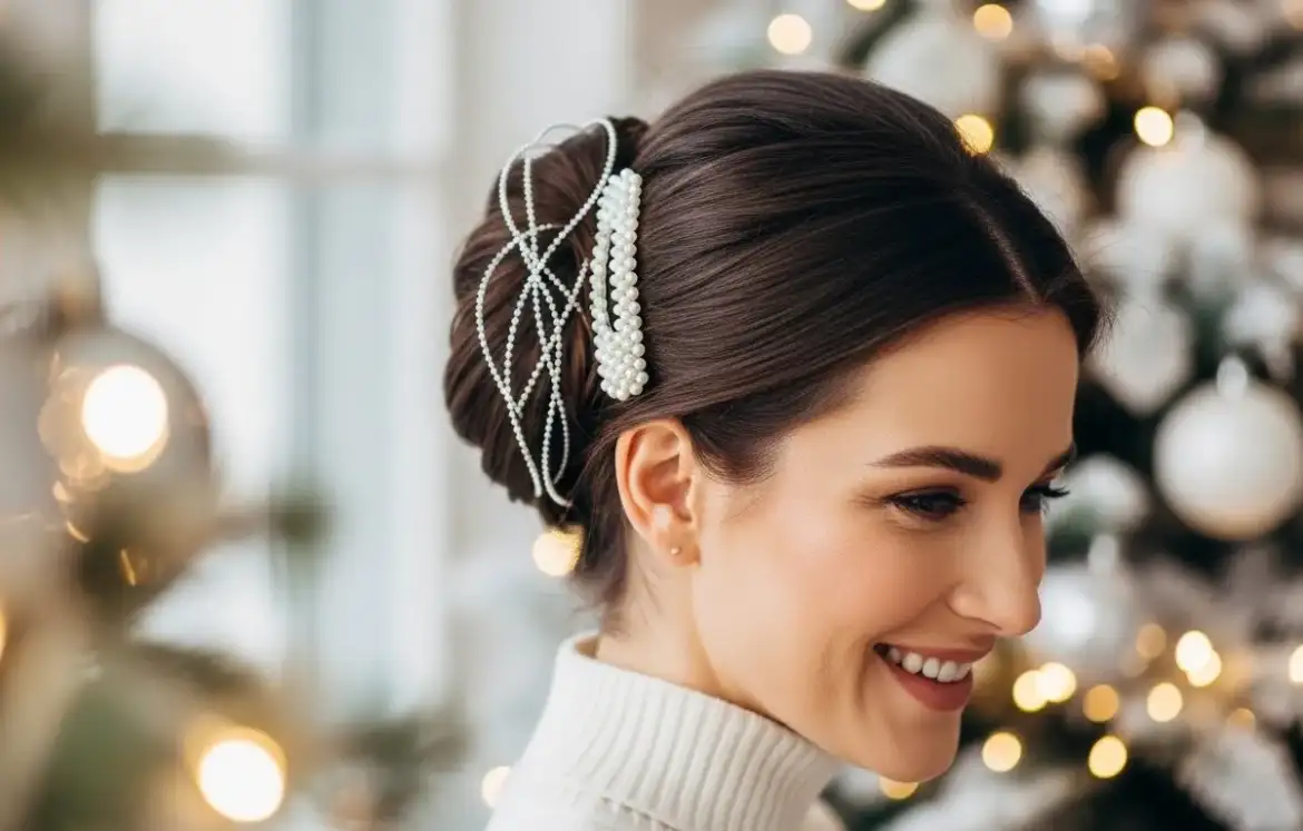 27 Quick & Easy Christmas Hairstyles for Women on the Go